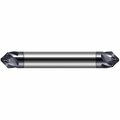 Harvey Tool 1/4 in. Shank dia. x 30° per side Carbide Flat Chamfer Cutter DE, 5 Helical Flutes, AlTiN Coated 722116-C3